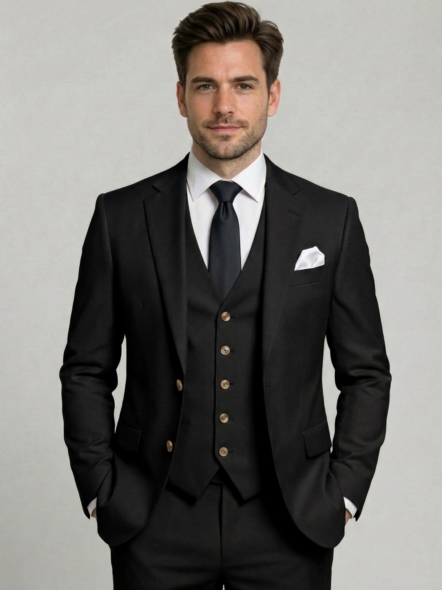 Men’s Tailored Three-Piece Suit
