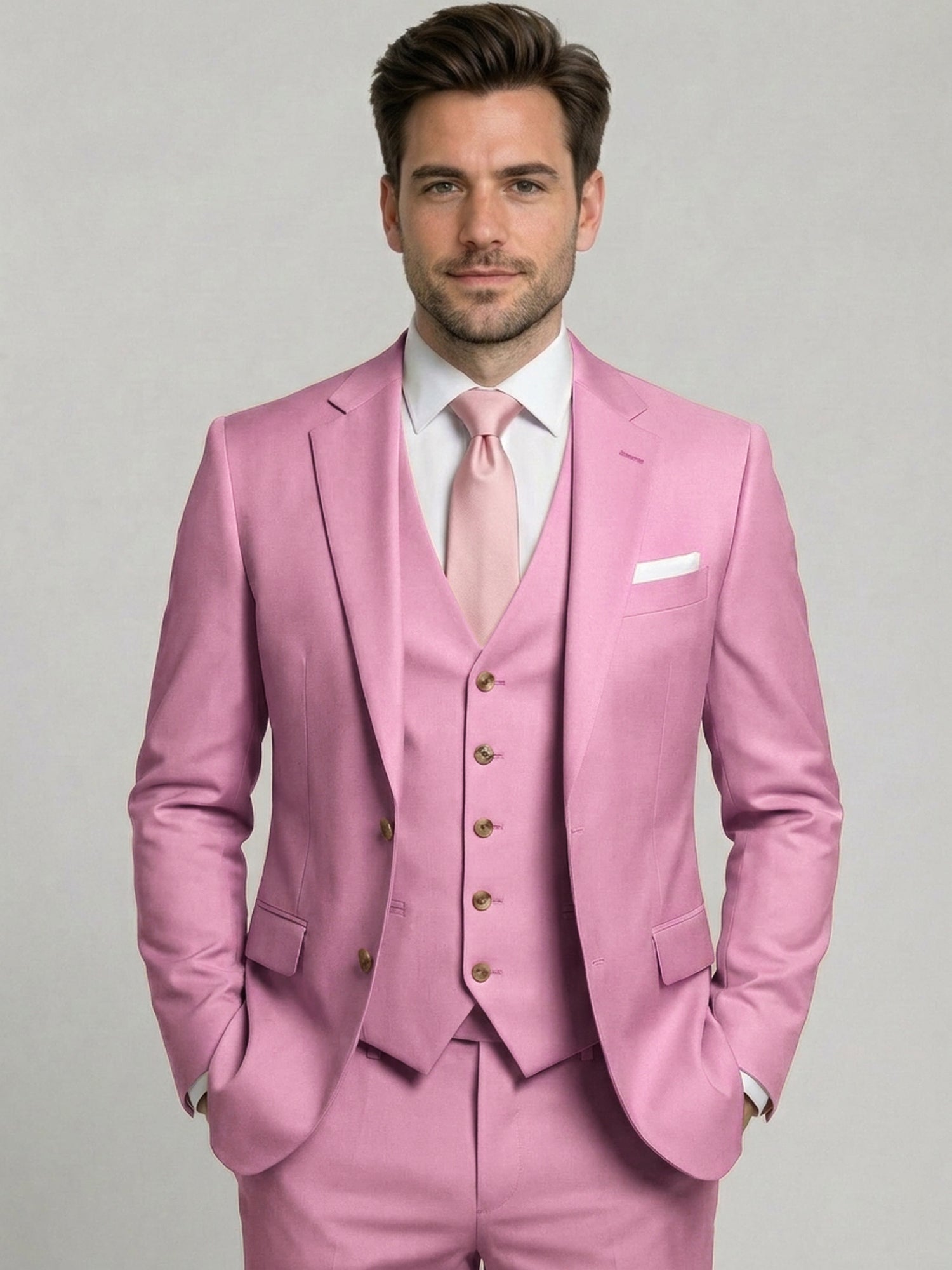 Men’s Tailored Three-Piece Suit