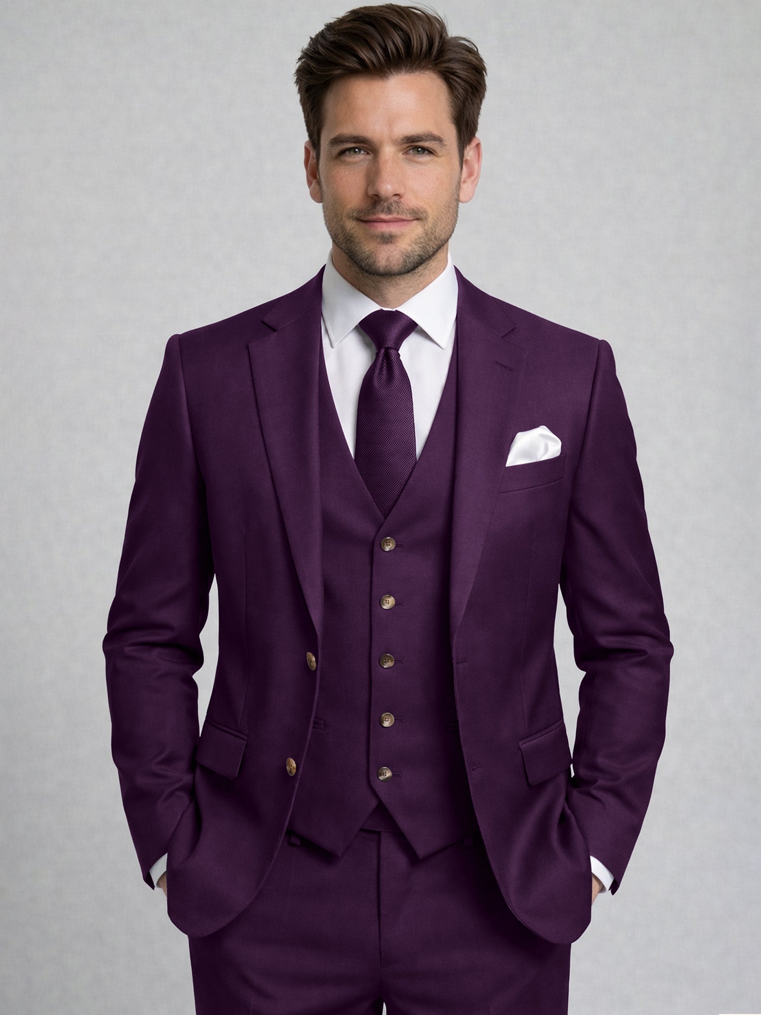 Men’s Tailored Three-Piece Suit