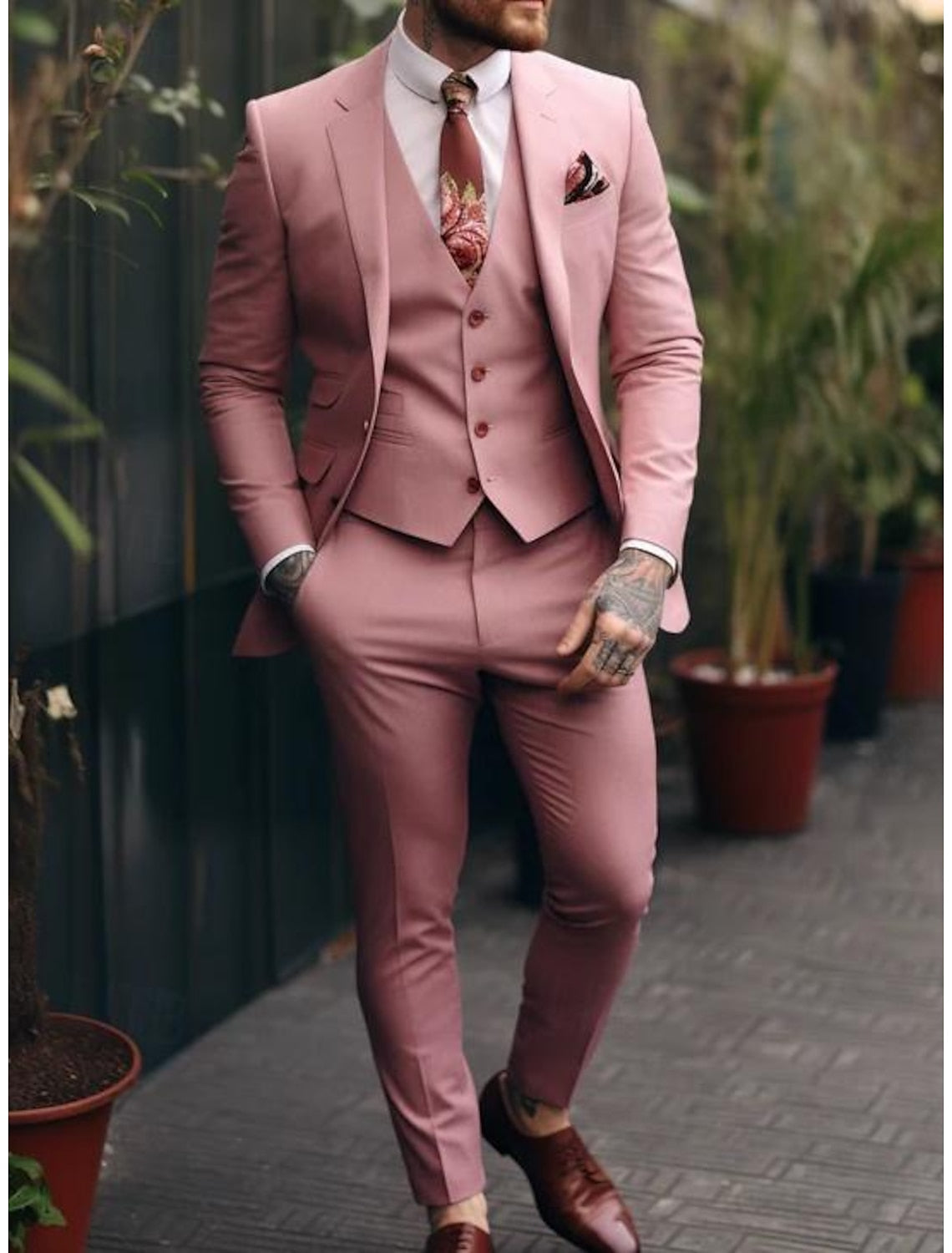 Men’s Three-Piece Wedding Suit