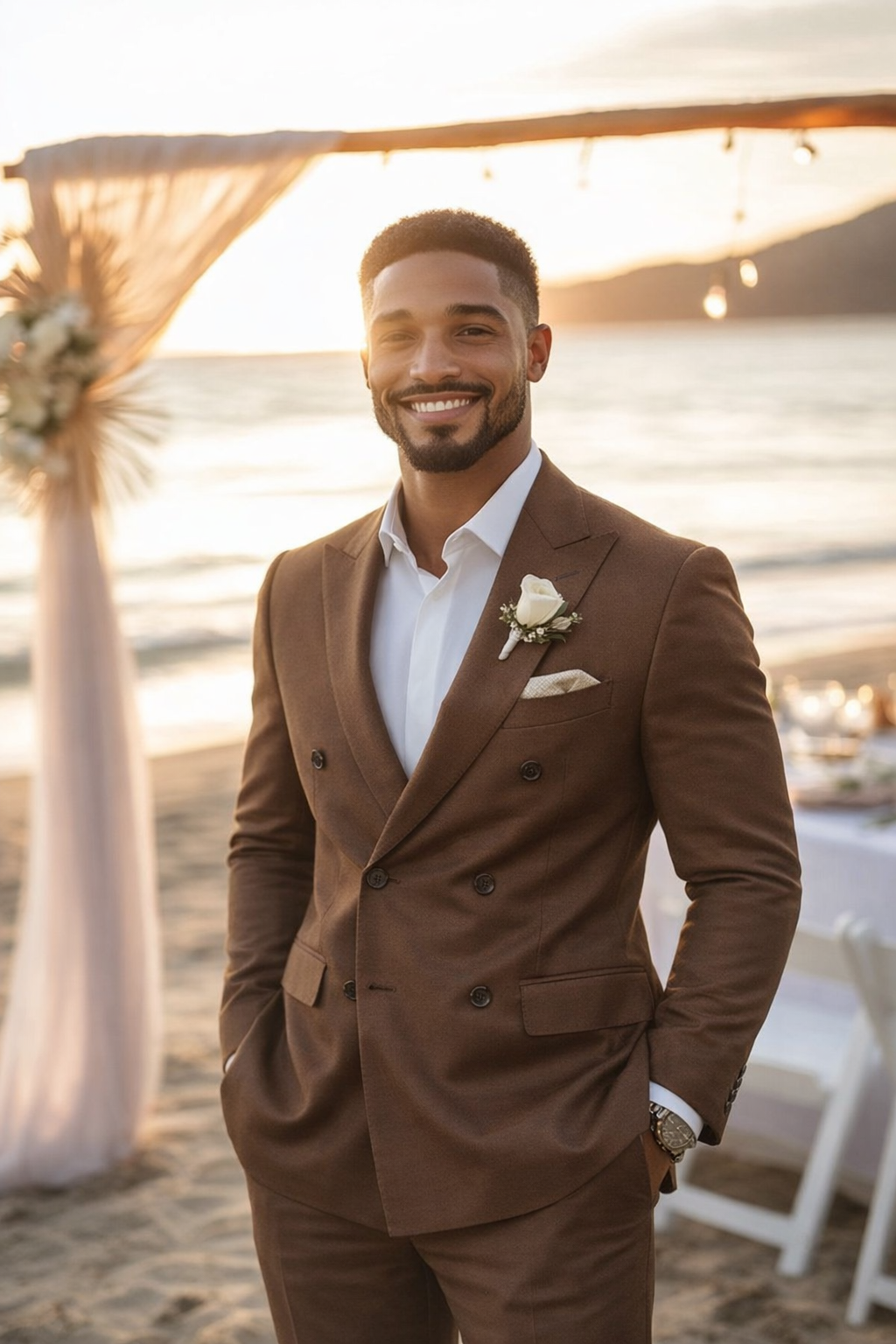 Men’s Two-Piece Double-Breasted Suit
