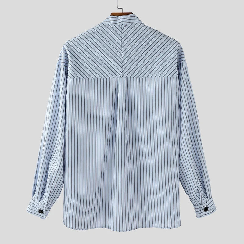 Men’s Vertical-Striped Shirt