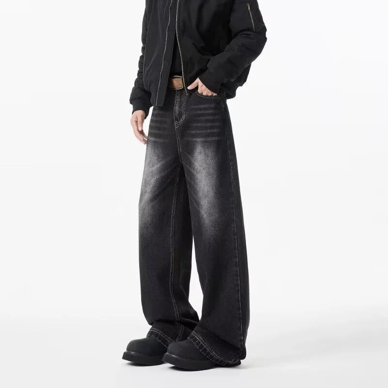 Men’s Washed Baggy Jeans