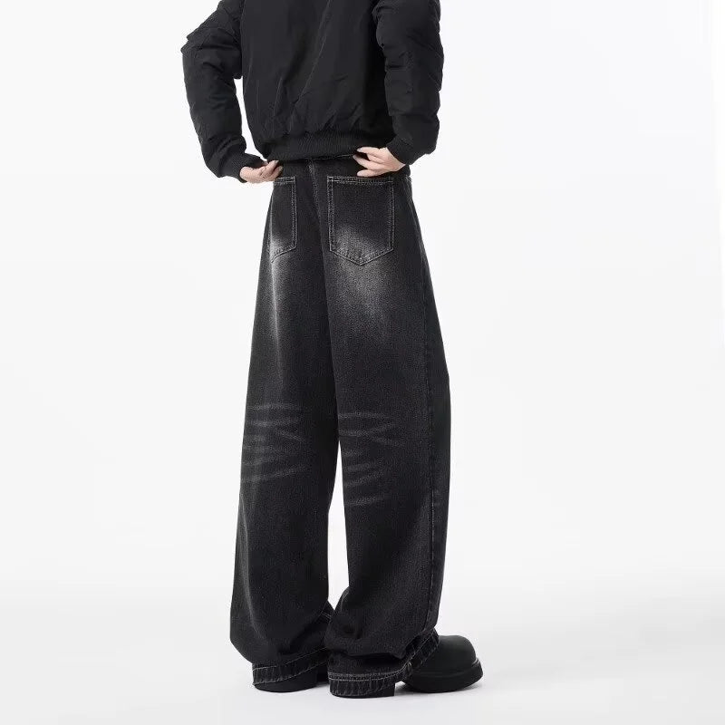 Men’s Washed Baggy Jeans
