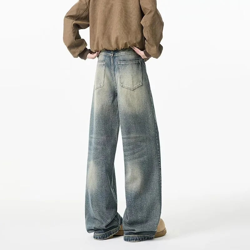 Men’s Washed Baggy Jeans