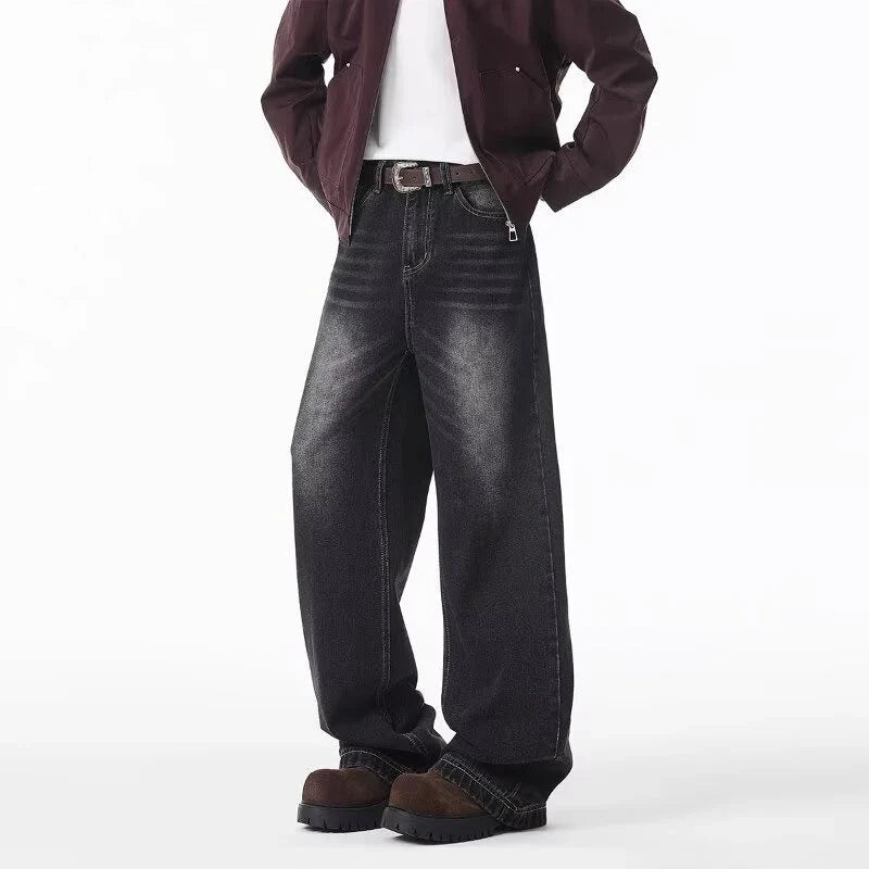 Men’s Washed Baggy Jeans