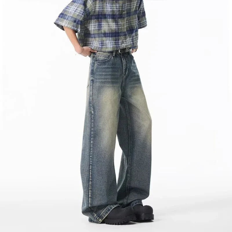 Men’s Washed Baggy Jeans