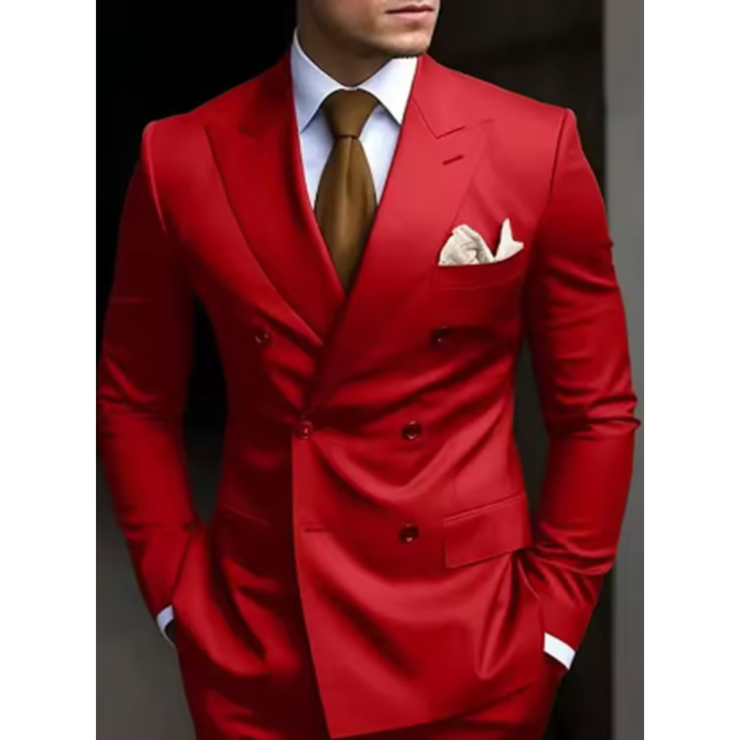 Men’s Double-Breasted 2-Piece Wedding Guest Suit