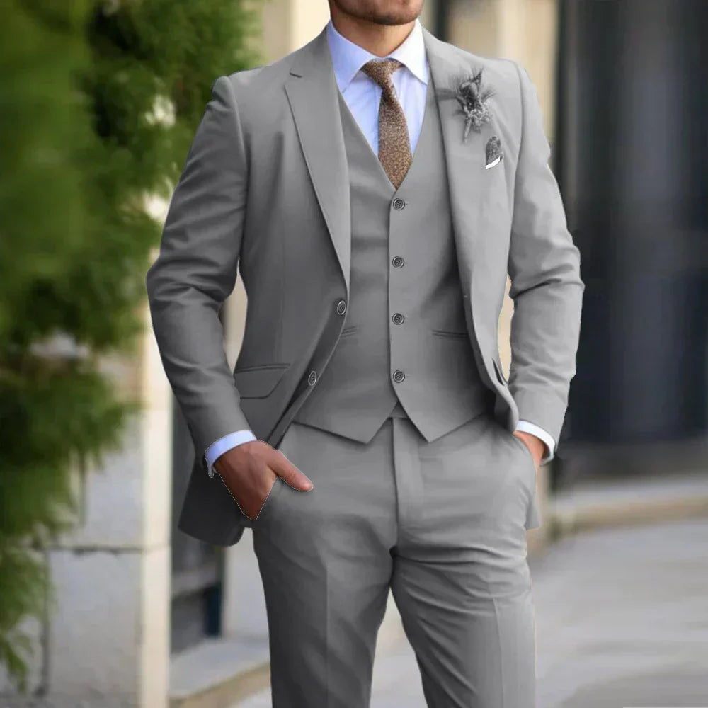 Men’s Formal 3-Piece Wedding Guest Suit