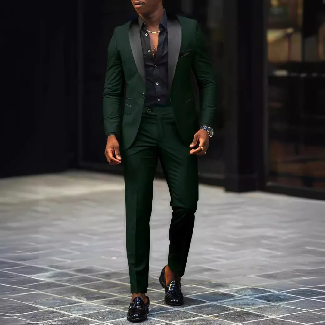 Men’s Modern 2-Piece Slim Fit Wedding Guest Suit