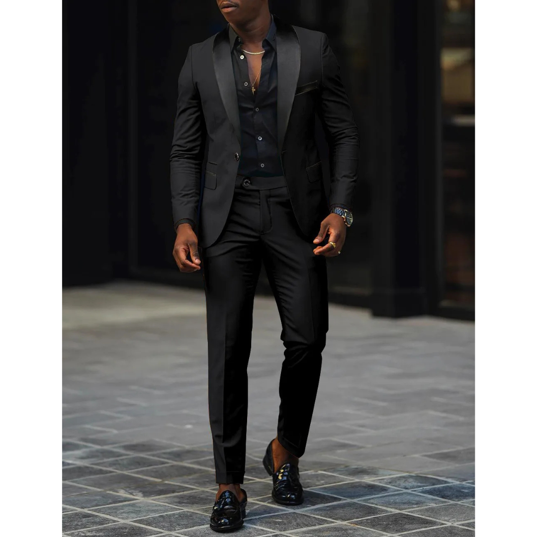 Men’s Modern 2-Piece Slim Fit Wedding Guest Suit