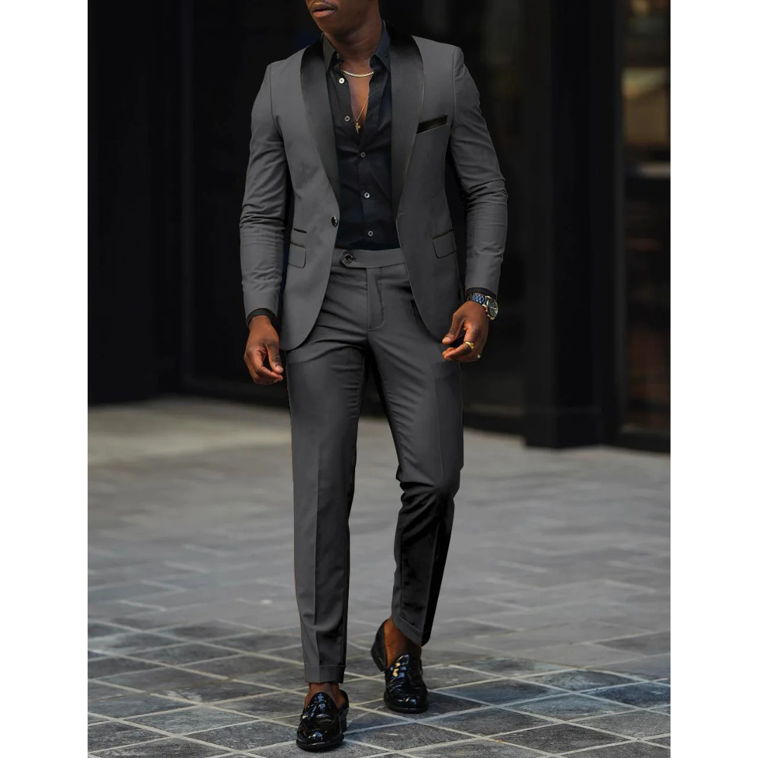 Men’s Modern 2-Piece Slim Fit Wedding Guest Suit