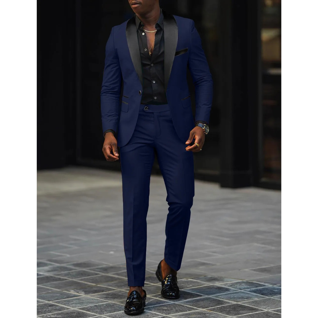 Men’s Modern 2-Piece Slim Fit Wedding Guest Suit