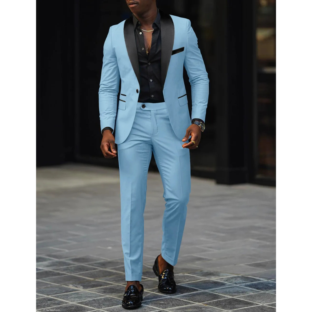 Men’s Modern 2-Piece Slim Fit Wedding Guest Suit