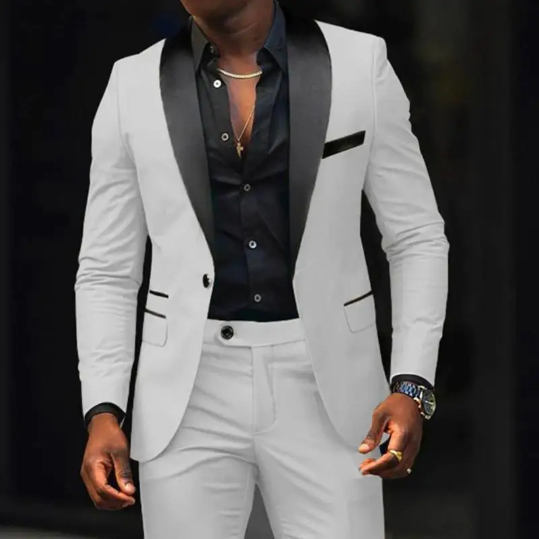 Men’s Modern 2-Piece Slim Fit Wedding Guest Suit