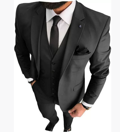 Men’s Slim Tailored 3-Piece Wedding Guest Suit