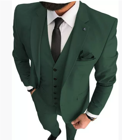 Men’s Slim Tailored 3-Piece Wedding Guest Suit