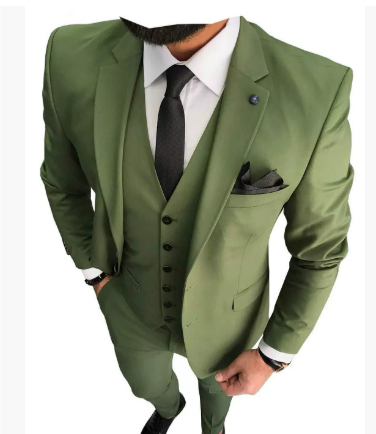Men’s Slim Tailored 3-Piece Wedding Guest Suit