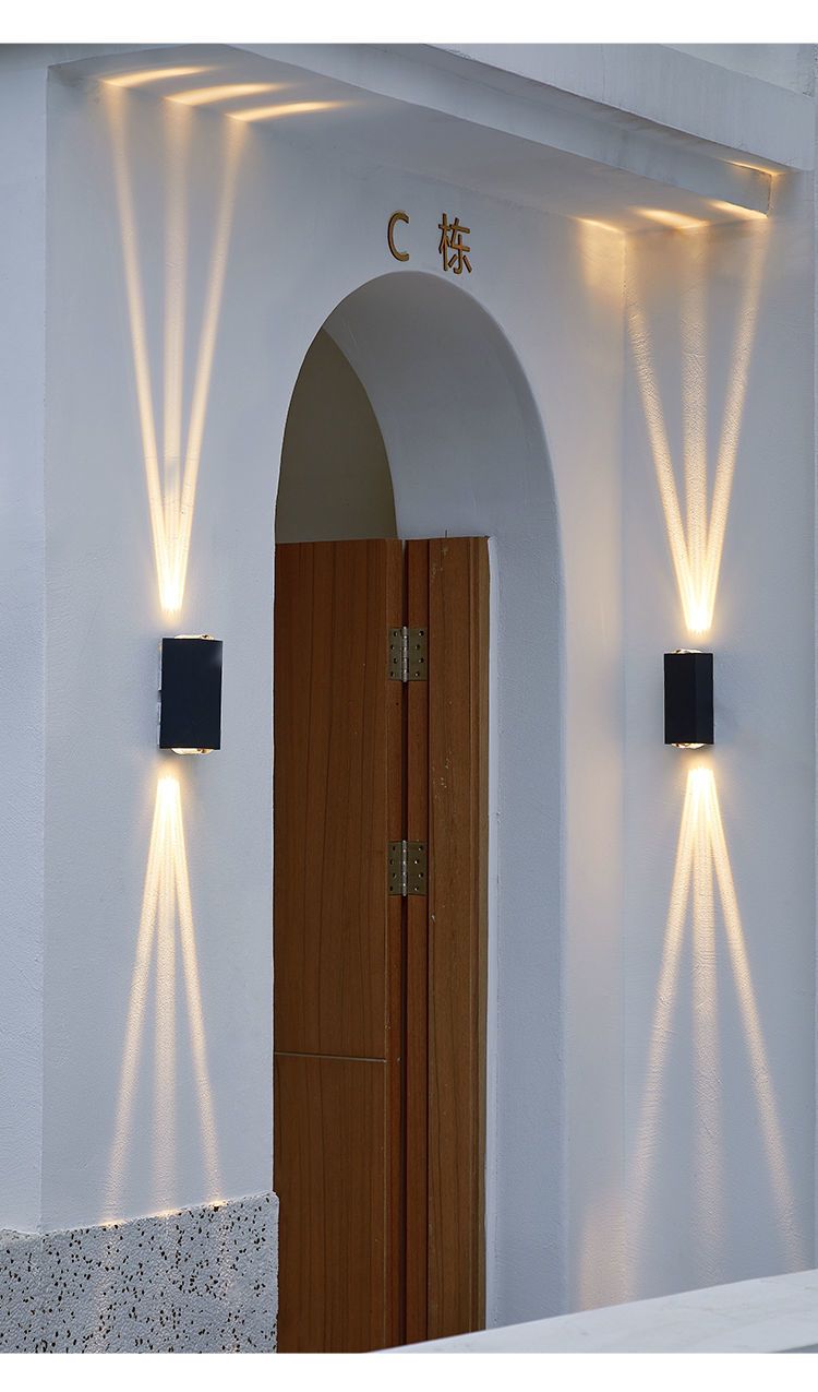 Minimalist LED Outdoor Wall Lamp for Garden, Terrace, and Facade Lighting