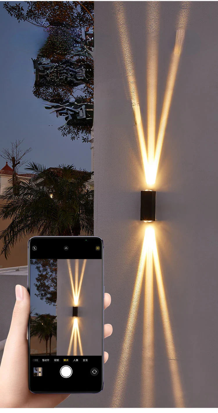 Minimalist LED Outdoor Wall Lamp for Garden, Terrace, and Facade Lighting