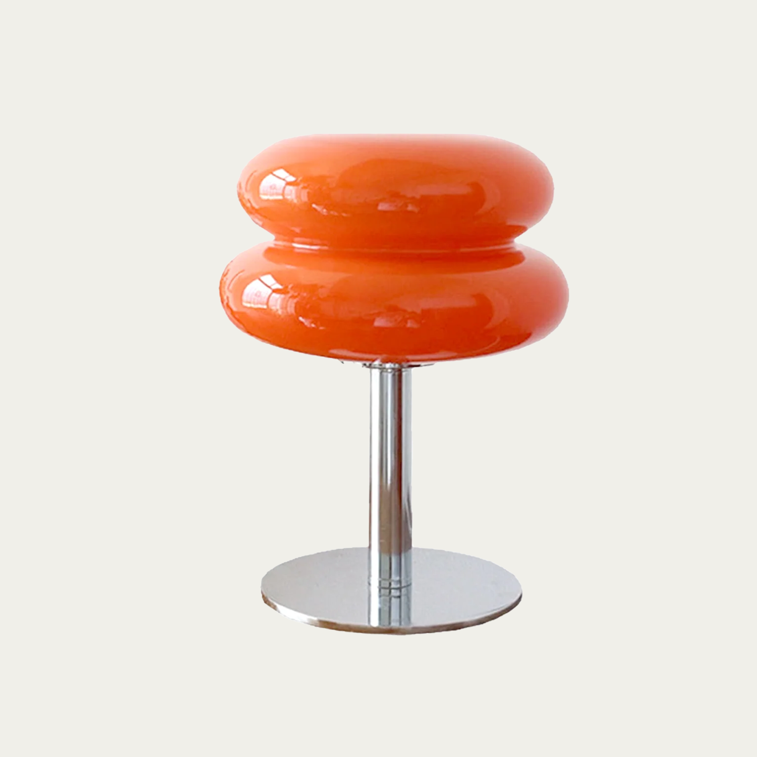 Minimalist Glass Table Lamp with White Glass Shade