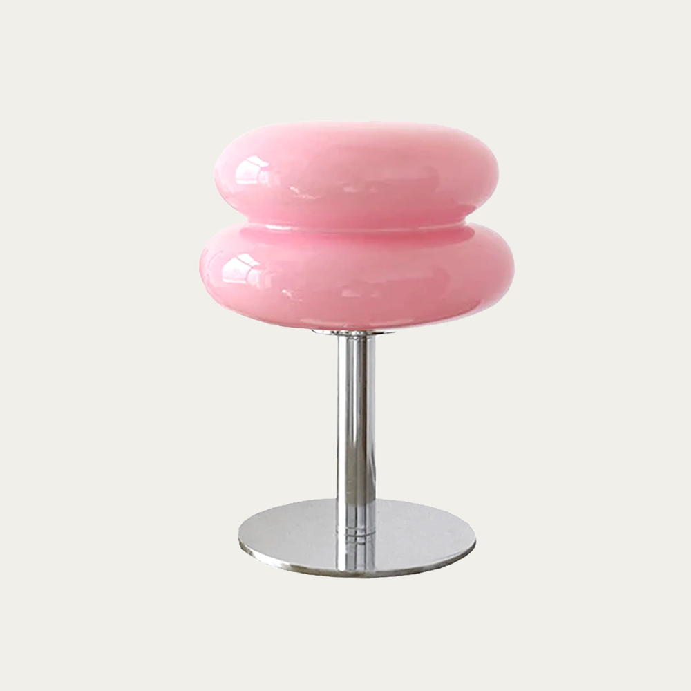 Minimalist Glass Table Lamp with White Glass Shade