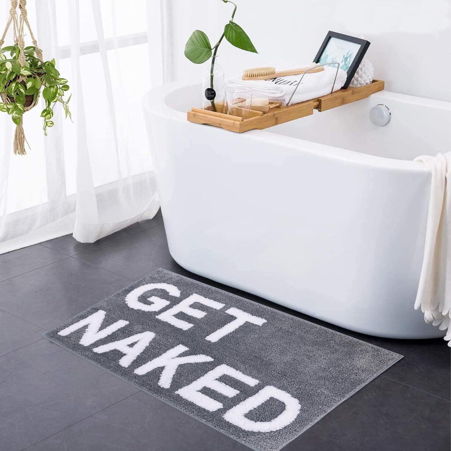 Modern Absorbent Tufted Bath Mat