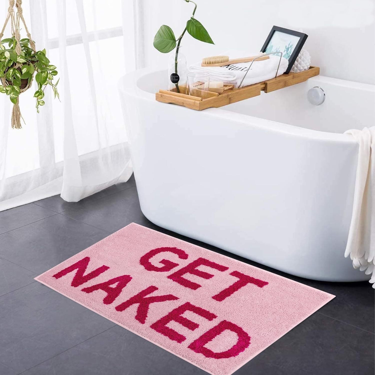 Modern Absorbent Tufted Bath Mat