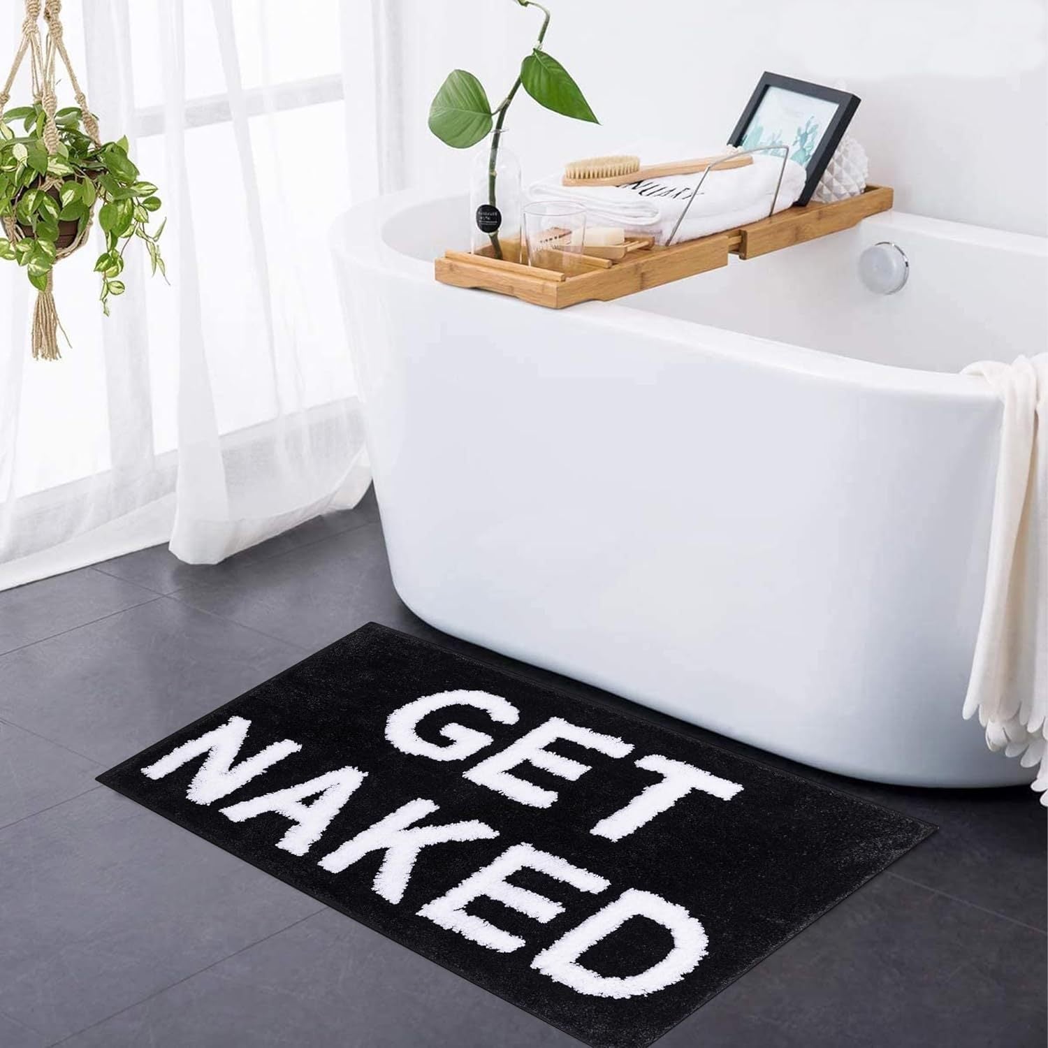 Modern Absorbent Tufted Bath Mat