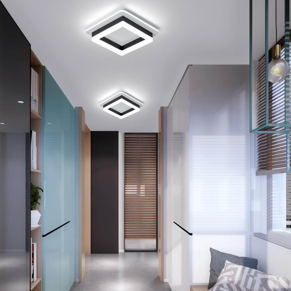 Modern Geometric Square LED Ceiling Lamp