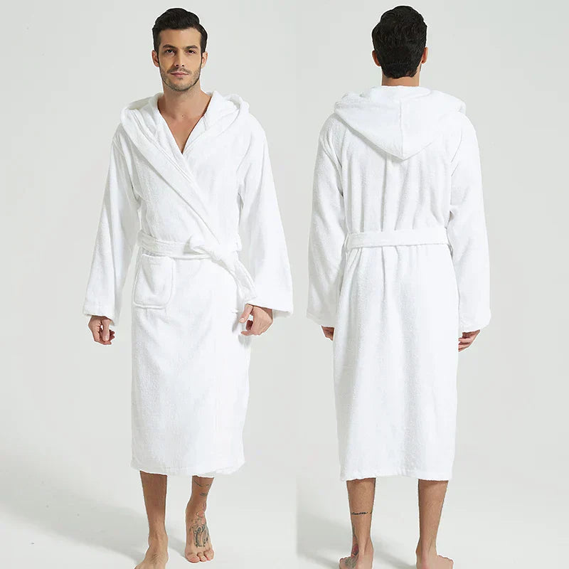 Modern Hooded Bathrobe