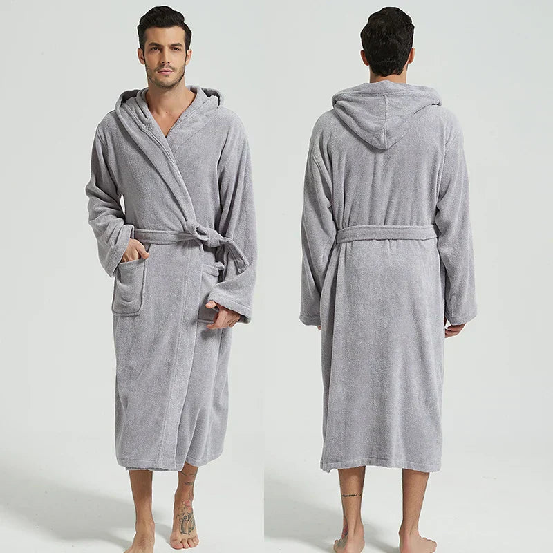 Modern Hooded Bathrobe