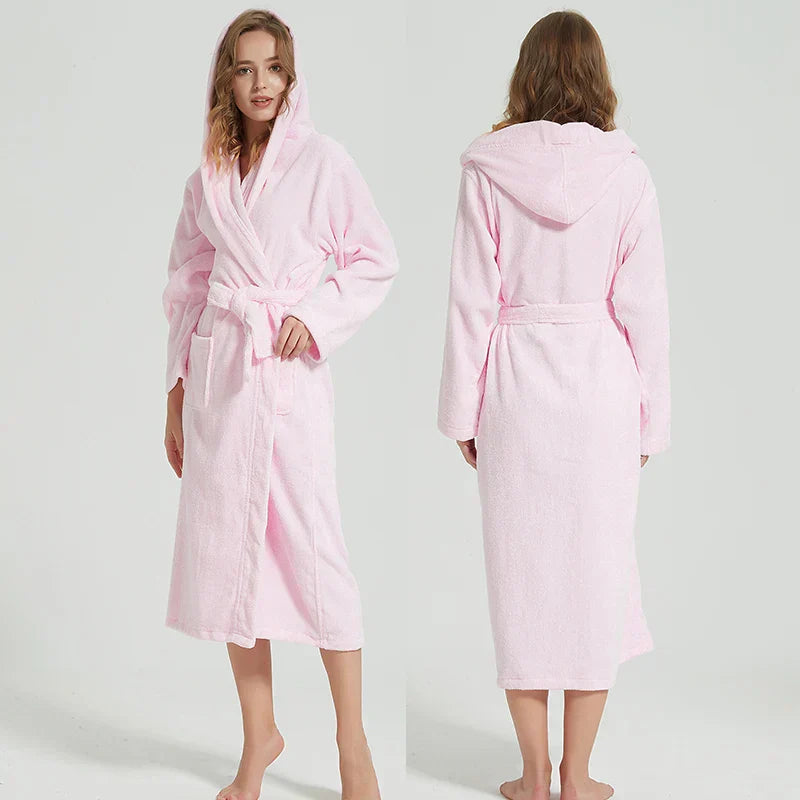 Modern Hooded Bathrobe