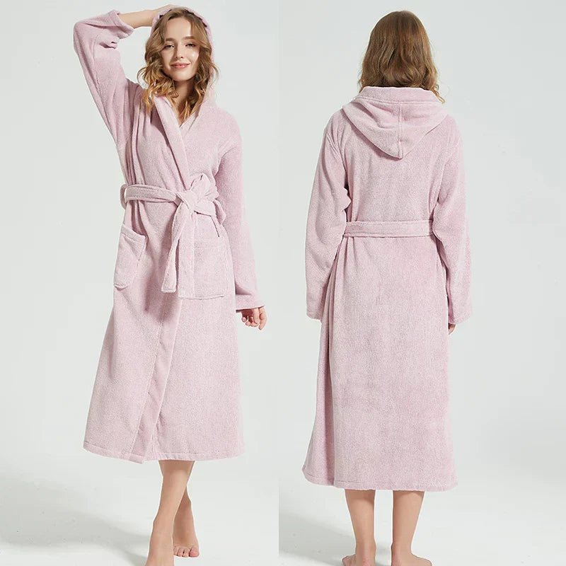Modern Hooded Bathrobe