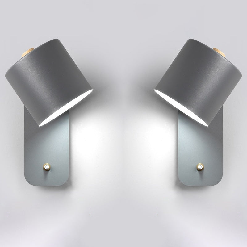 Modern LED Wall Lamp for Indoor Home Decor – Stylish Wall Sconce with Integrated Switch and Metal Construction