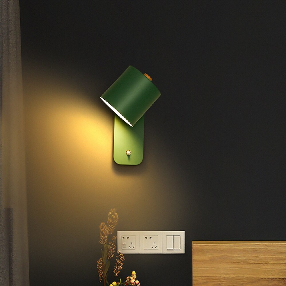 Modern LED Wall Lamp for Indoor Home Decor – Stylish Wall Sconce with Integrated Switch and Metal Construction