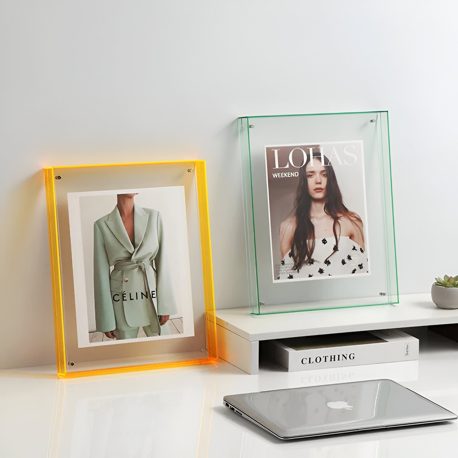 Modern Minimalist Acrylic Photo Frame – Clear Display for Photos and Artwork, Horizontal/Vertical Orientation, Durable Design