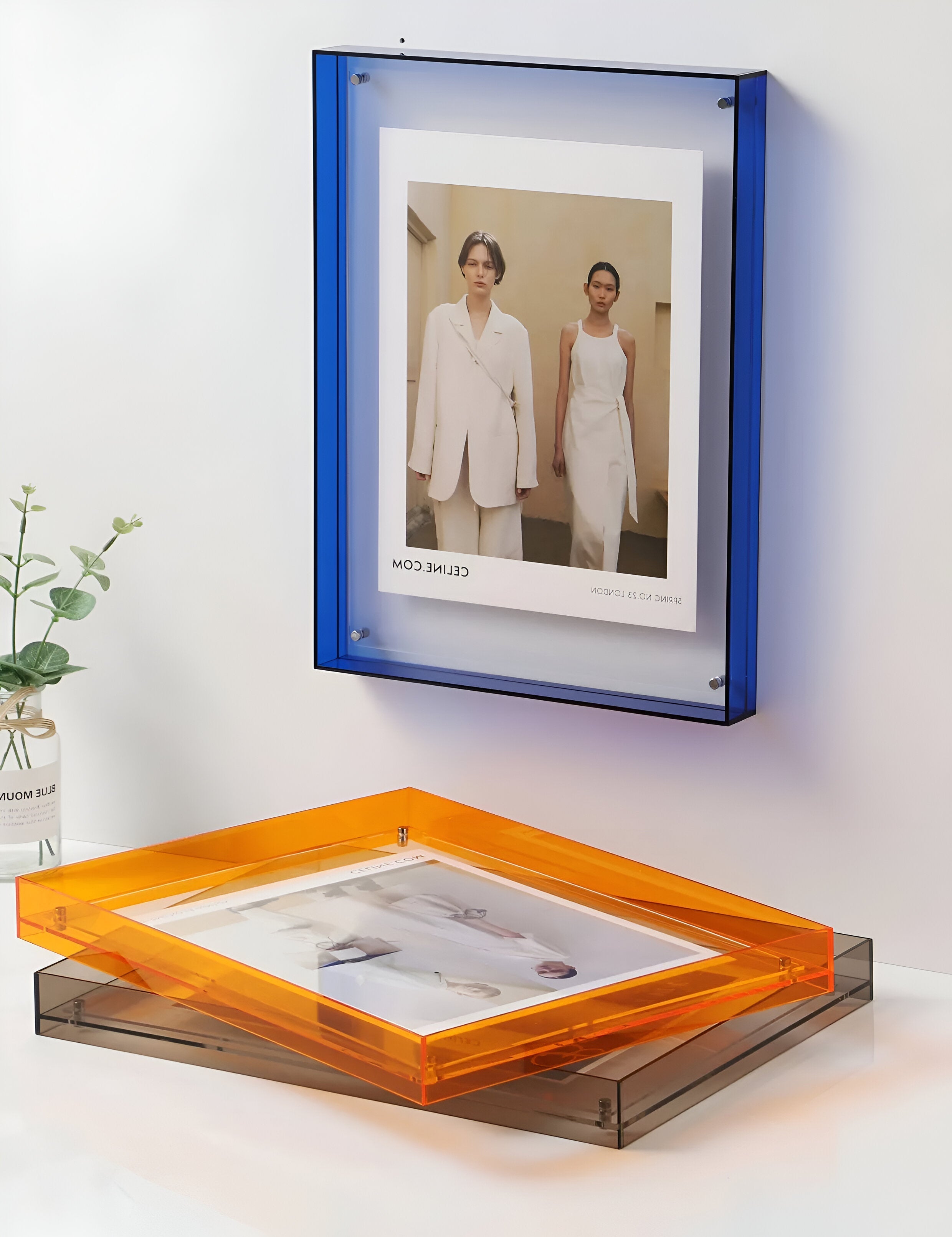Modern Minimalist Acrylic Photo Frame – Clear Display for Photos and Artwork, Horizontal/Vertical Orientation, Durable Design