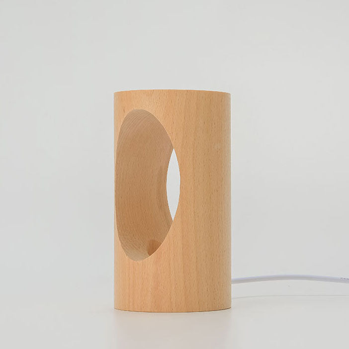 Modern Minimalist Wooden LED Night Light Desk Lamp