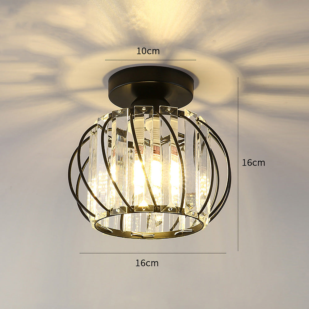 Modern Open-Frame Ceiling Lamp Flush Mount Light Fixture