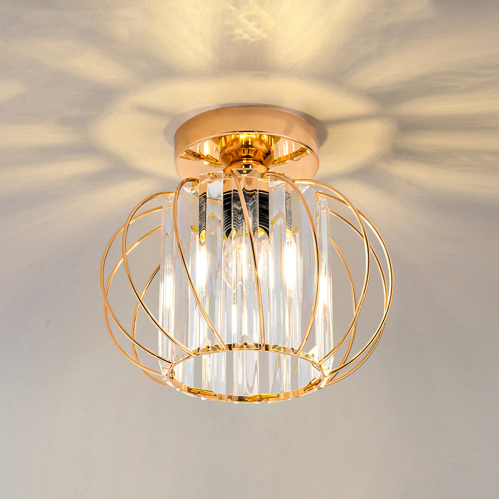 Modern Open-Frame Ceiling Lamp Flush Mount Light Fixture