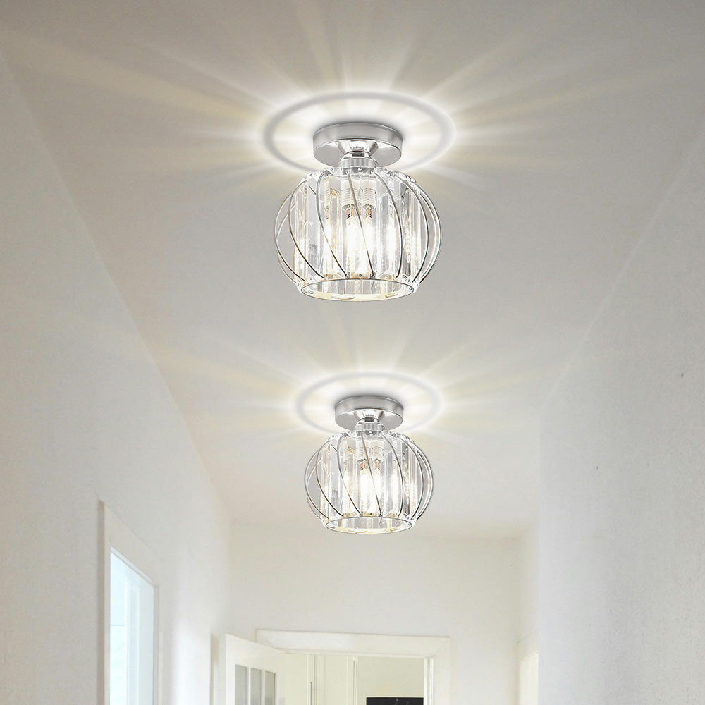 Modern Open-Frame Ceiling Lamp Flush Mount Light Fixture