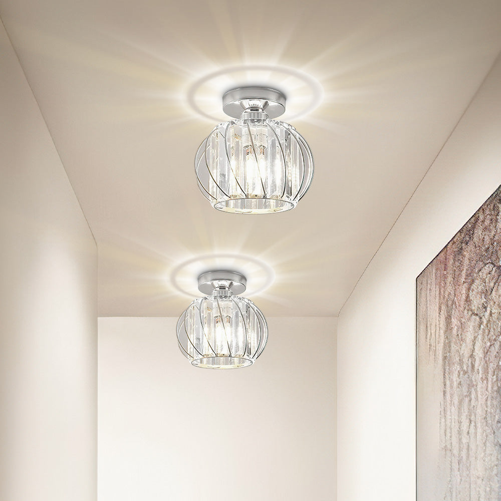Modern Open-Frame Ceiling Lamp Flush Mount Light Fixture