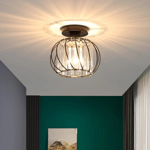 Modern Open-Frame Ceiling Lamp Flush Mount Light Fixture