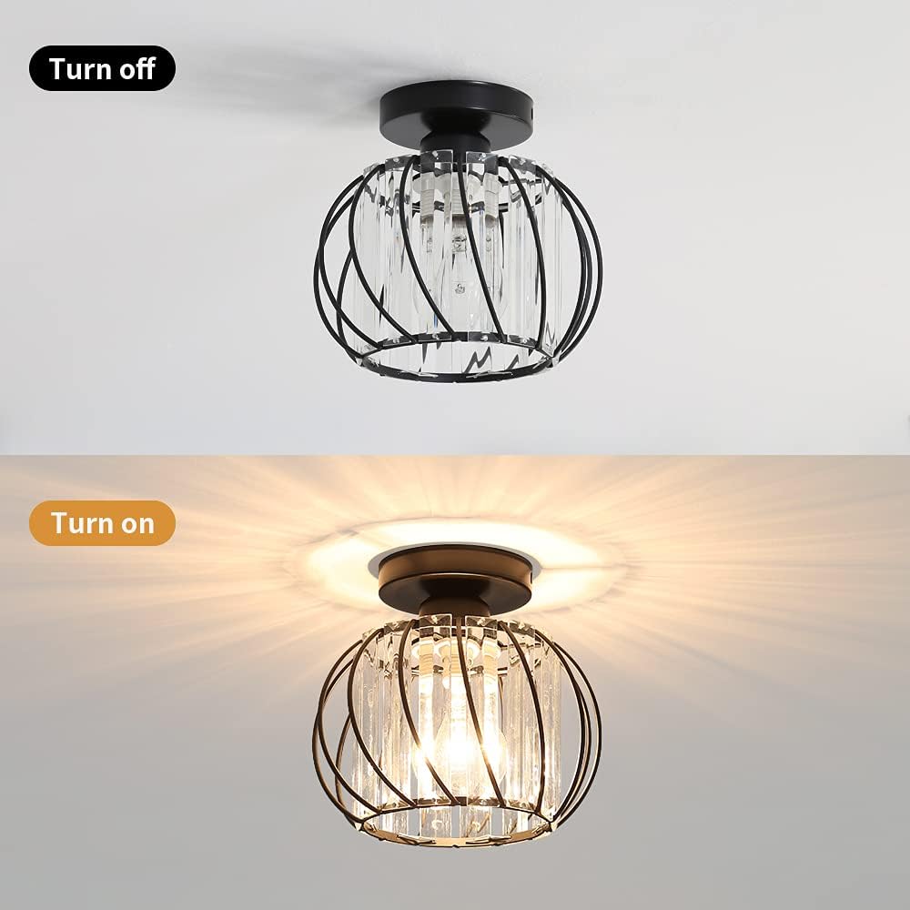 Modern Open-Frame Ceiling Lamp Flush Mount Light Fixture