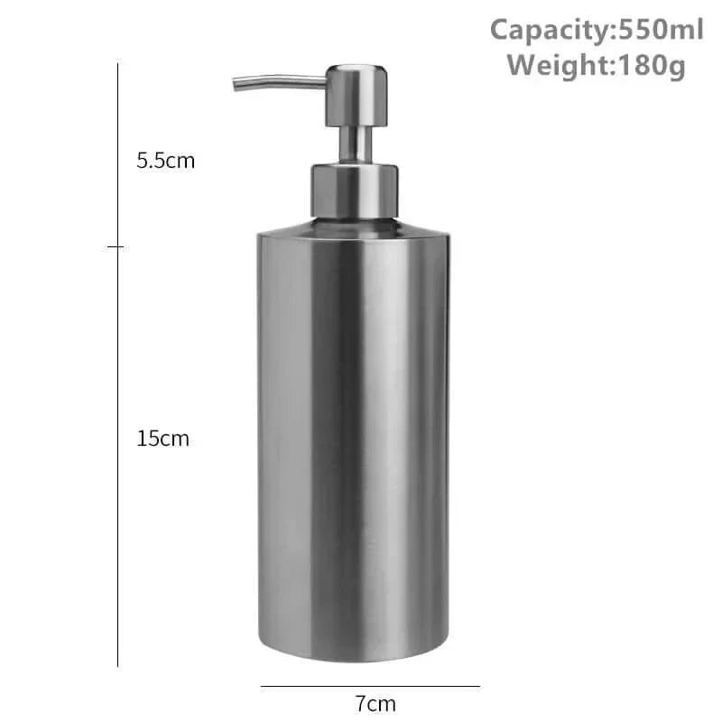 Modern Stainless Steel Soap Dispenser