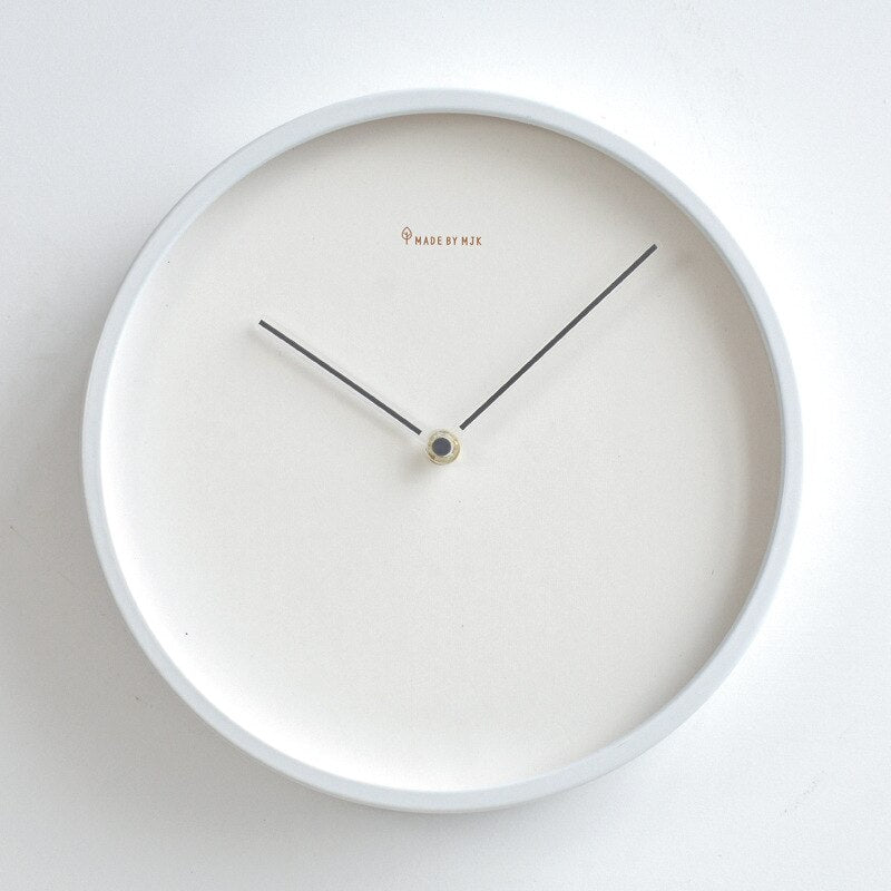 Modern Wall Clock Decor in Minimalist Design – Available in 25 cm and 30 cm, Multiple Colors: Gray, Black, Green, Blue, Red