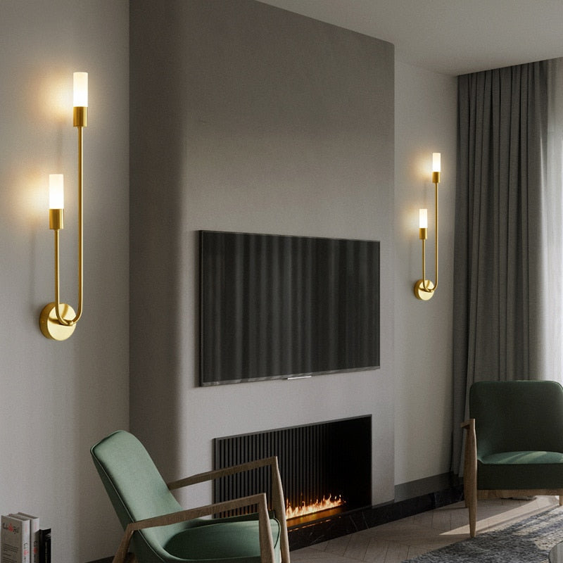 Modern Wall Lamp with Adjustable Color Temperatures – Energy-Efficient LED Wall Sconce Lighting for Indoor Use