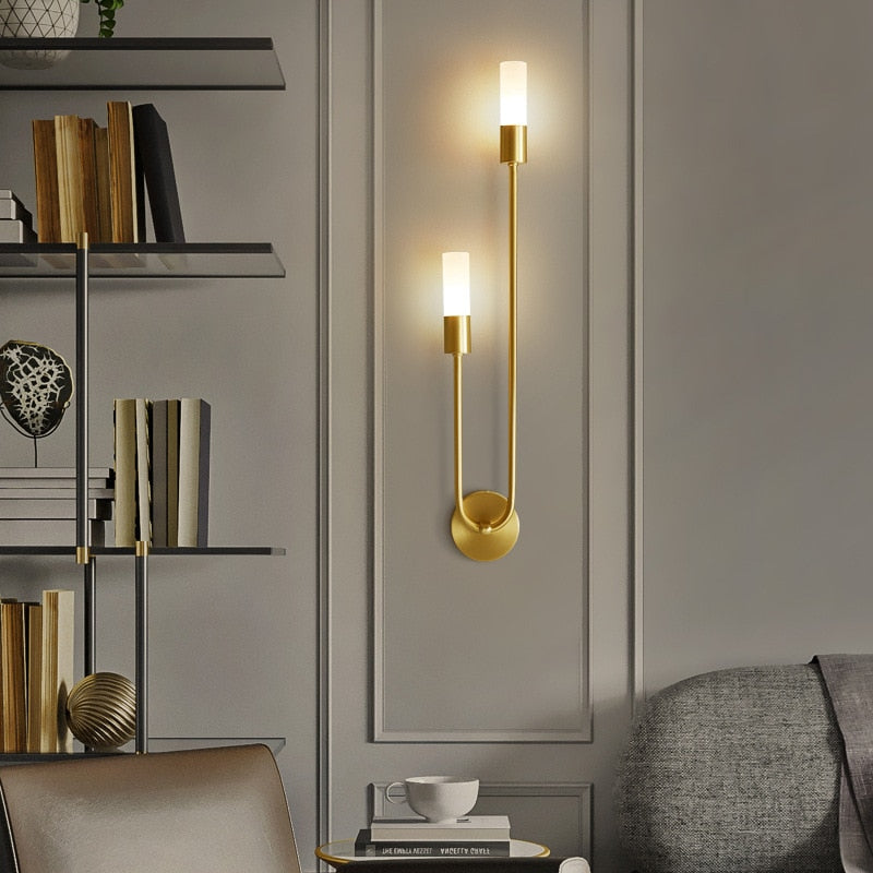 Modern Wall Lamp with Adjustable Color Temperatures – Energy-Efficient LED Wall Sconce Lighting for Indoor Use