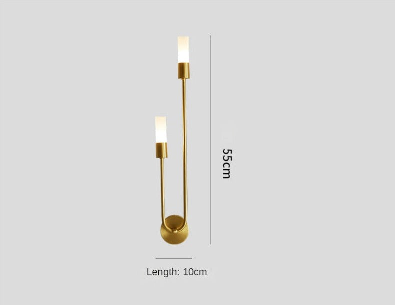 Modern Wall Lamp with Adjustable Color Temperatures – Energy-Efficient LED Wall Sconce Lighting for Indoor Use